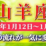 山羊座 【 やぎ座 ♑ 】毎週タロット( 2026年1月 12日の週) 信じられない展開！解放の先に幸運の波✨🔑 Capricorn タロット占い タロットリーディング