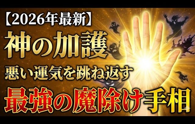 【2026年最新の手相占い】悪い運気を跳ね返す！最強の魔除け手相5選｜不運を断ち切り人生を逆転させる秘術#手相 #占い #魔除け