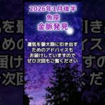 【魚座】2026年1月後半うお座の運勢「金脈発見」#魚座 #うお座 #魚座の運勢