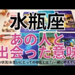 【水瓶座】恋愛💕あの人と出会った《本当》の理由とは？これは運命？💗タロット占い&オラクルカードリーディング