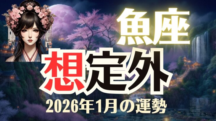【魚座】2026年1月「うお座の運勢」