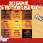 2026丙午年 九星飞宫与紫微斗数流年命宫怎么这么巧合？！