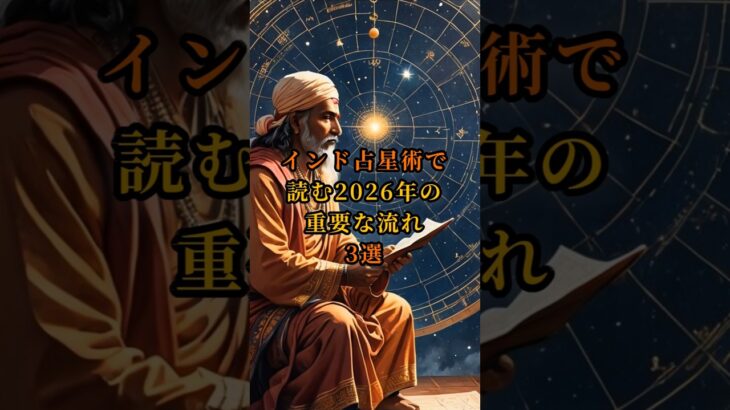 インド占星術で読む2026年の重要な流れ3選 #インド占星術 #ニューイヤーチャート #2026年 #予言 #スピリチュアル #開運