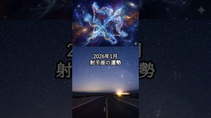 2026年1月 射手座の運勢 #いて座 #射手座 #運勢 #占い #占い師  #星占い #星座占い #星座 #12星座