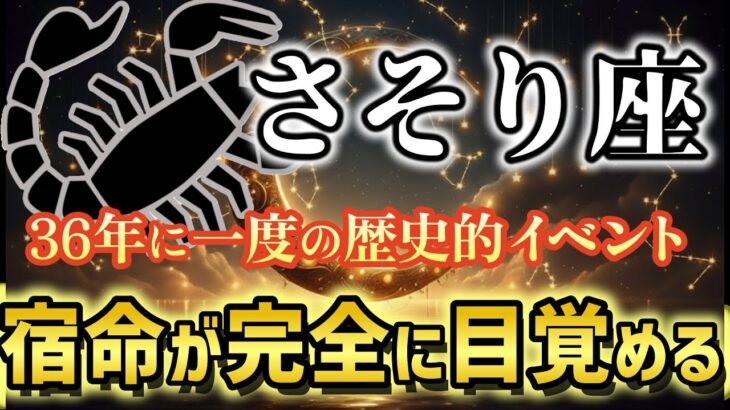 【蠍座♏2026年2月運勢】《36年に一度の歴史的イベント》土星×海王星コンジャンクション🌟宿命が完全に目覚める3つの日【12星座占い】