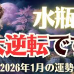 【みずがめ座】2026年1月「水瓶座の運勢」タロットと星座から導く大逆転
