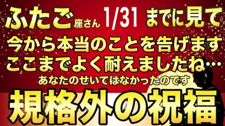 ふたご座さん♊知るとゾッとする…《真の正体からの祝福を受け取って下さい》8秒以内に再生し幸運を引き寄せる!!あなたはそのままで良いのです