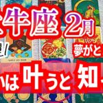 [強運]牡牛座♉️2月運勢｜呪縛から解放されて夢の世界に飛び出す｜タロットリーディング｜全体運・仕事運・人間関係