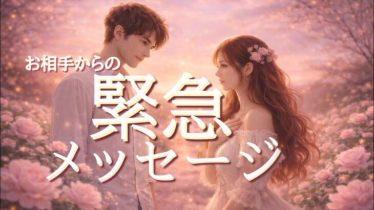【すぐみて😳】お相手からあなたへの緊急メッセージ❤️恋愛タロット占い