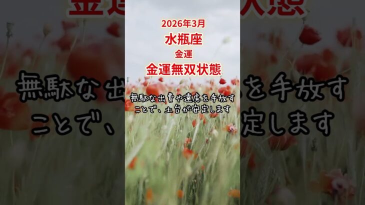 【水瓶座限定（金運）】3月のみずがめ座の運勢は「金運無双状態」#水瓶座 #みずがめざ #みずがめ座