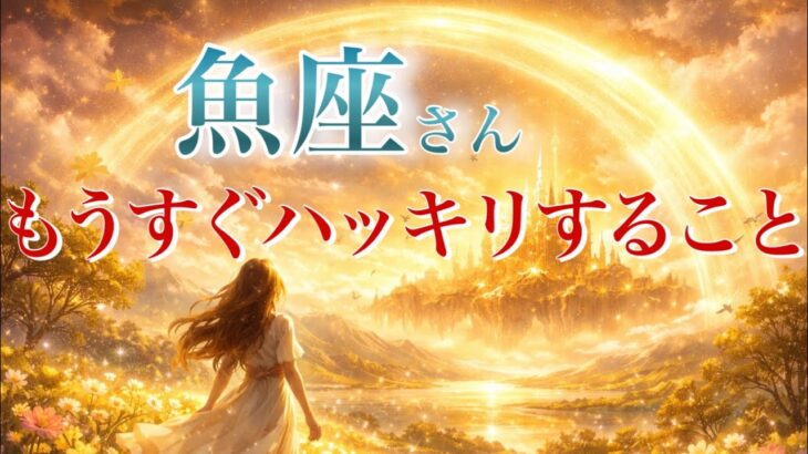 【うお座さん👑】もうすぐハッキリすること🪐見た時がタイミング【タロット・ルノルマン・オラクルカードリーディング】