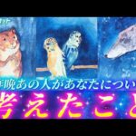 【感情高まる夜の💌】昨晩あの人はこの場所でこんな風にあなたのことを考えてたよ🌙あの人の気持ちと本音💓個人鑑定級タロット