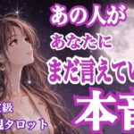 【ガチな本音⚡️】あの人があなたにまだ言えていない、本音‼️（恋愛霊視タロット💖）