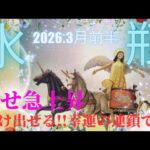 【2026.3月🌸】水瓶座さんの運勢♒️幸せ急上昇。抜け出せる!!幸運の連鎖です✨💚✨