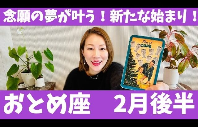 おとめ座♍️2月後半🔮念願の夢が叶う時！！✨ここからまた、新たに始まる！！