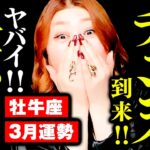 【牡牛座】３月運勢❤️えっ本当⁉️ついに‼️㊗️チャンス到来‼️🎉ドンドンお金が舞い込む‼️💰止まらない‼️豊かさが巡り出す✨一気に現実が動き出す‼️愛もお金も尽きることなく湧き出す3月🌈✨