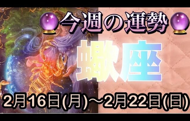 蠍座♏️さん⭐️2月16日(月)〜2月22日(日)🔮小さな願いが沢山舞い込む‼️努力が報われて来る🌈🌈