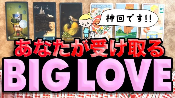 【神回】全選択肢で同じ最強カードが同じ位置に出てしまいました🥶あなたが受け取るBIG LOVE（ビッグラブ）を占います【タロット占い】