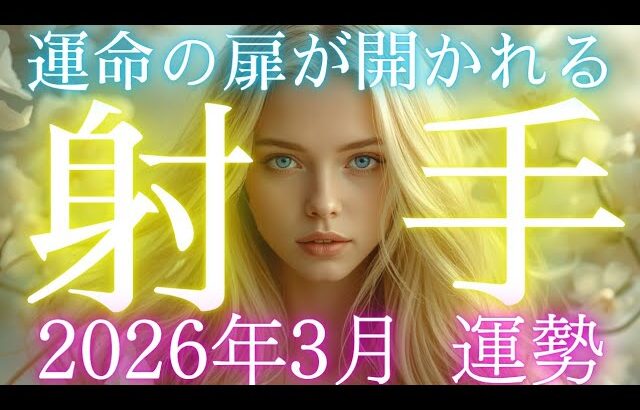 【射手座👑2026年3月💫】とんでもない領域に入ります😳CHIMA✨タロット占い＆オラクルカードリーディング🔮星座別⭕️