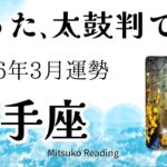 射手座3月は嬉しい展開！心配ない、問題ない、大丈夫！必見のメッセージです。2026年3月運勢【癒しのタロット個人鑑定級】