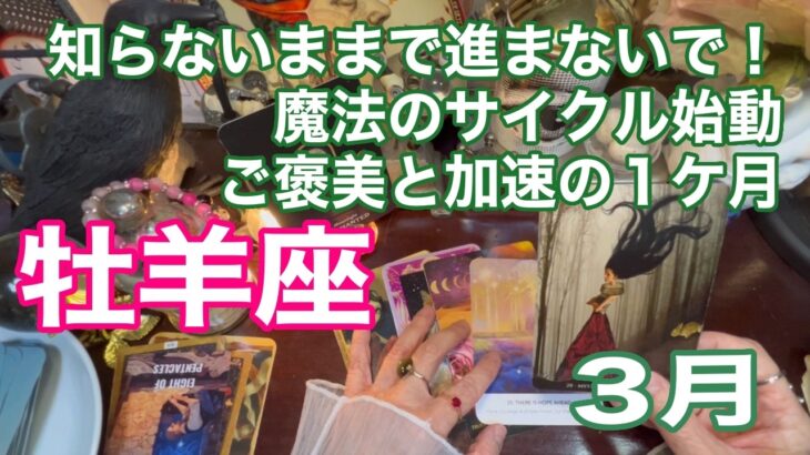 牡羊座♈️知らないままで進まないで！　魔法のサイクル始動　ご褒美と加速の1ヶ月