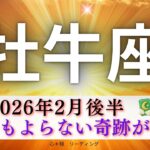 【おうし座2月後半】思いもよらない奇跡が🌟ドンピシャカードいっぱい🤭何も間違ってなんかない‼️
