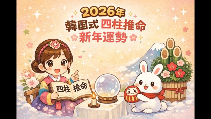 【韓国式四柱推命】2026年新年運勢