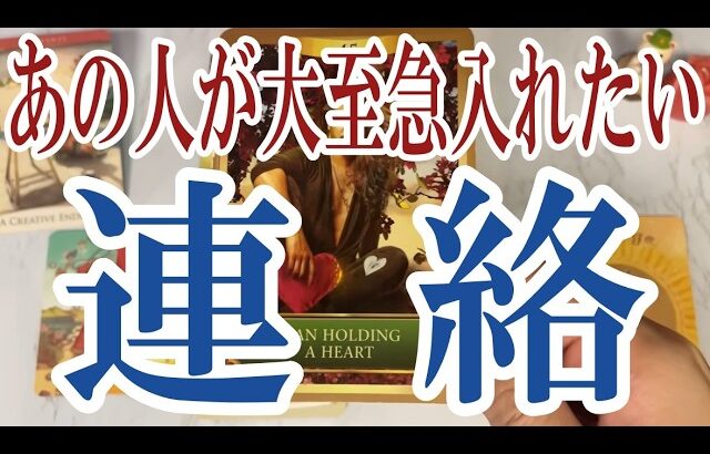 【3択恋愛タロット占い】あの人があなたに大至急入れたい連絡とは？タロット・オラクルカード🩵個人鑑定級片思い・復縁・複雑恋愛・音信不通・疎遠・曖昧な関係をリーディング！