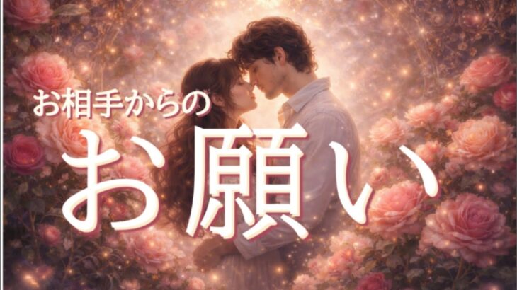 お相手からあなたへお願いがあります😳恋愛タロット占い