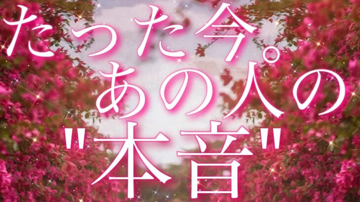 【恋愛】たった今…あの人の本音🫢❤️🔥タロット🔮リーディング