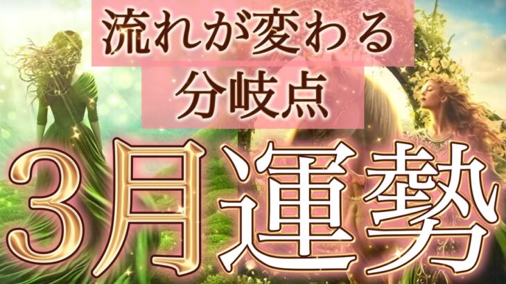 【3月運勢】流れが変わる春。ここからあなたの未来が動き始めます。起こりそうな事、気をつけること、恋愛仕事健康運、ラッキーアイテム、カラー🌹個人鑑定級