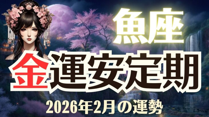 【魚座】2026年2月「うお座の運勢」