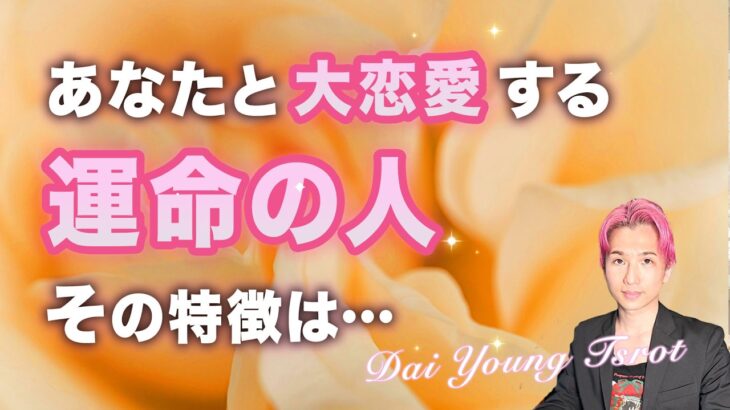 あなたと大恋愛🌹運命の相手は‥〇〇さんです。特徴、イニシャル、時期【男心タロット、細密リーディング、個人鑑定級に当たる占い】