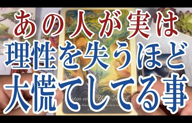 【3択恋愛タロット占い】あの人が理性を失うほど実は大慌てしてる事は？タロット・オラクルカード🩵個人鑑定級片思い・復縁・複雑恋愛・音信不通・疎遠・曖昧な関係をリーディング！