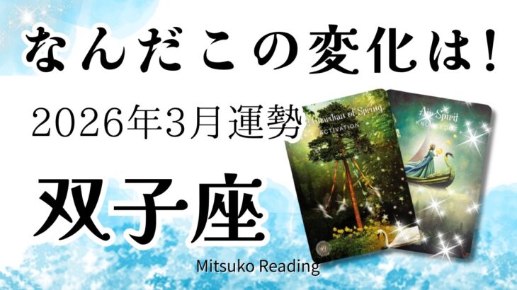 双子座3月は覚悟して！今すぐ準備してください。もの凄い分岐点で特別な時間です！2026年3月運勢【癒しのタロット個人鑑定級】
