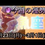 魚座♓️さん⭐️2月23日(月)〜3月1日(日)🔮新しい流れがやって来る時‼️恋愛や人間関係が最高🌈🌈