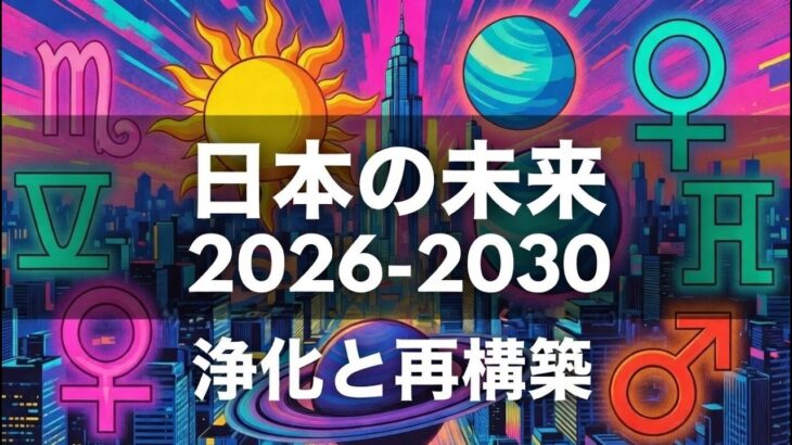 インド占星術で見たどうなる日本2026-2030 〜３つの国家チャートで見る未来とリスク