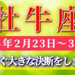 牡牛座 【 おうし座 ♉ 】毎週タロット( 2026年2月 23日の週) ここが大きな分岐点！迷いを超えた瞬間、現実が動き出す✨🔑 Taurus タロット占い タロットリーディング