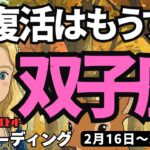 【双子座】♊️2026年2月16日の週♊️大復活が近い。試しながら、成功する私。いつも守られているから。ふたご座。タロットリーディング