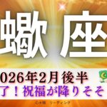 【さそり座2月後半】困難終了🎉祝福が降りそそぐ🌈GOODなバランス手に入れる⚖️✨