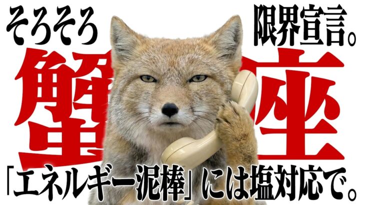 【蟹座】遠慮してたら「綺麗なジャイアン」はもらえません。風の時代、謙遜を捨てて欲望フルスロットルで生きる業務連絡。