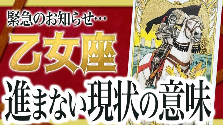 【3月19日までにみて】レベルが違います…!! 乙女座さんが今進めない意味をすべて占いました【超重要な停滞期】 良宝華羽先生