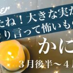かに座♋️2026年３月後半〜４月前半🌝来た来た！これは楽になるわ！計られたみたいに噛み合い出すタイミング、女神の微笑み、来るよ