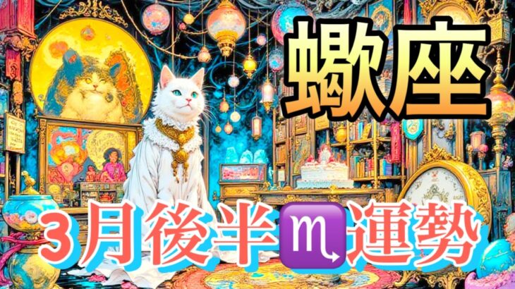 【蠍座】3月後半の運勢❤️大好転！！こりゃ、すごい😳運命の劇的！！ビフォーアフター❤️‍🔥ドラマチック❤️‍🔥ハッピーサプライズ🎁マンスリー　2026年　タロット占い