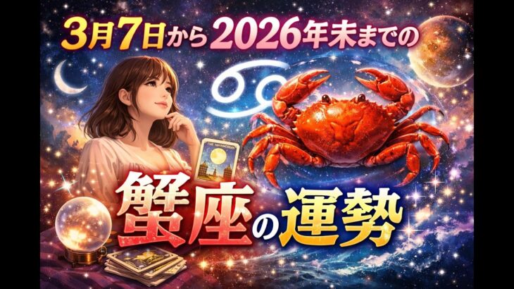 3月7日から2026年末までの蟹座の運勢