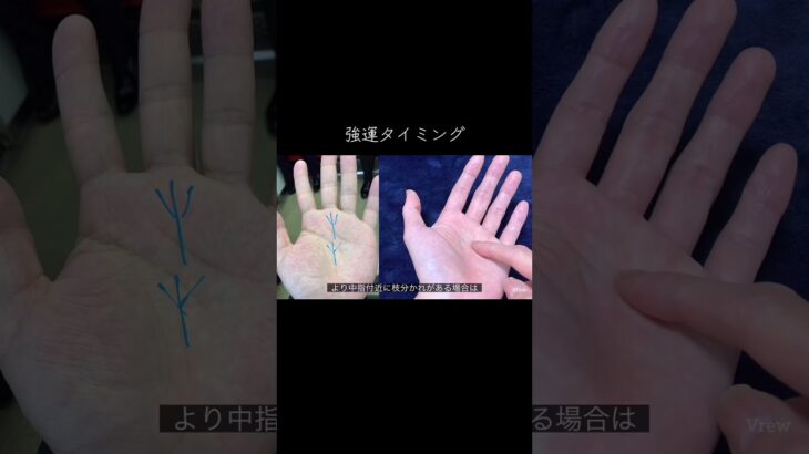 ラッキーな出来事が起こるタイミング #手相 #占い #手相占い