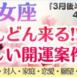 【乙女座】願望運、凄すぎ🌝💦どんどん来る！嬉しい開運案件💖✨ [仕事/対人/家庭/恋愛/願望/全体運] 2026年3月後半〜4月前半/タロット占い