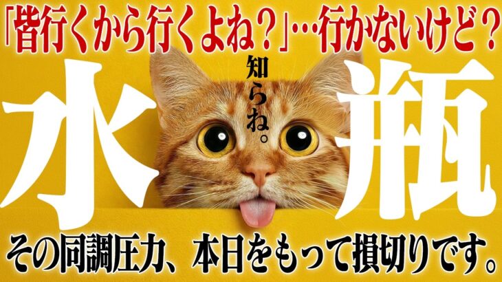 【水瓶座・春分】「みんな行くから行くよね？」の謎ルールは今日で終了です。無駄な課金と人間関係をバッサリ切り捨てる春分の覚醒。