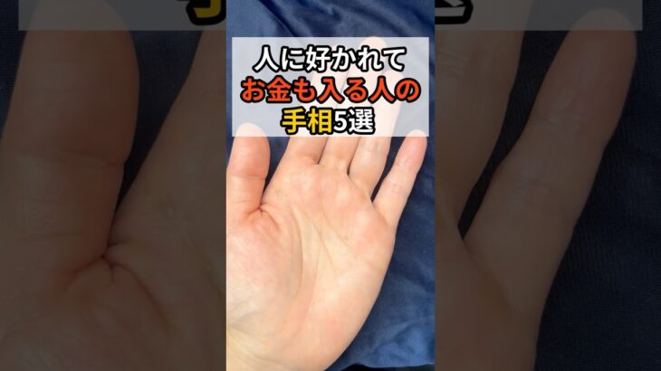 【手相占い】人に好かれてお金も入る人の手相5選 #手相 #金運
