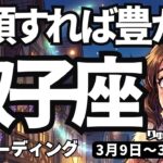 【双子座】♊️2026年3月9日の週♊️今こそ没頭する時！信じれば豊かさが舞い込む。会話が鍵